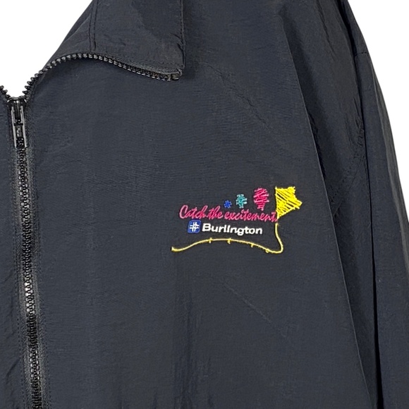 Vintage Burlington Vermont Windbreaker Bomber Jacket - Picture 2 of 8